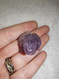 Natural Amethyst Frog Gemstone Crystal Carving 16g
