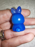 Blue Glass Gemstone-Style Bunny Rabbit Carving 20g