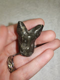 Natural Pyrite in Matrix Hyena Jackal Gemstone Carving 27g