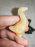 Natural Yellow Calcite Goose Gemstone Crystal Carving