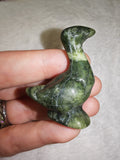 Natural Green Serpentine Goose Gemstone Crystal Carving