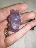 Natural Amethyst Labubu-style Monster Character Gemstone Crystal Carving 22g