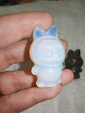 Opalite Glass Labubu-style Monster Character Crystal-Style Carving 22g