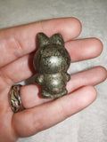 Natural Pyrite Labubu-style Monster Character Gemstone Crystal Carving 33g