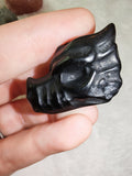 Natural Black Obsidian Carved Dragon Head Gemstone Crystal
