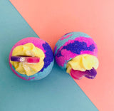 Handmade Rainbow Sorbet Bath Bomb Cocoa Shea Butter