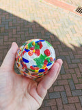 Italian Murano-Style Multicolour Cane Art Glass Bud Vase 13.5cm