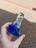 Vintage Italian Murano-Style Cobalt Blue Art Glass Swan 470g
