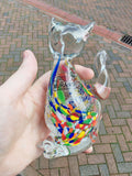 Vintage Italian Murano-Style Multicolour Art Glass Cat Figurine 545g