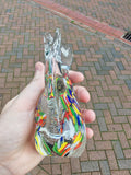 Vintage Italian Murano-Style Multicolour Art Glass Cat Figurine 545g