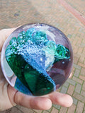 Caithness Wavecrest Alastair MacIntosh Art Glass Paperweight 610g Scotland