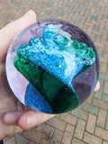 Caithness Wavecrest Alastair MacIntosh Art Glass Paperweight 610g Scotland