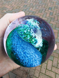 Caithness Wavecrest Alastair MacIntosh Art Glass Paperweight 610g Scotland