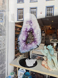 Amethyst Portal Geode with Calcite on Stand 7.44kg 53cm Statement Piece