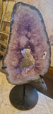 Amethyst Portal Geode with Calcite on Stand 7.44kg 53cm Statement Piece