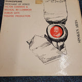 Shakespeare The Merchant of Venice Dublin Gate Theatre Vinyl LP SA 810