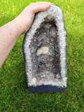 Amethyst Cathedral Geode 7.4kg Large Brazilian Crystal Cave Calcite Specimen