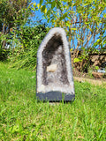 Amethyst Cathedral Geode 7.4kg Large Brazilian Crystal Cave Calcite Specimen