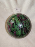 Ruby in Zoisite Sphere Green & Purple Polished Crystal Ball 757g