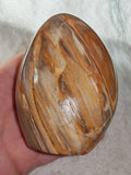 Petrified Wood Freeform Polished Fossil Wood Display Stone 387g
