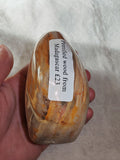 Petrified Wood Freeform Polished Fossil Wood Display Stone 387g