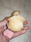 Carved Calcite Pumpkin in Witch Hat 134g Halloween Crystal Figurine