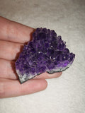Deep Purple Amethyst Crystal Cluster 45g Raw Druzy Specimen Agate Matrix