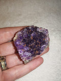 Deep Purple Amethyst Crystal Cluster 45g Raw Druzy Specimen Agate Matrix