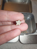 Fossilised Crinoid Stars in Tin 60g Natural Star Fossil Specimen Novelty Gift
