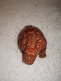 107g Carnelian Agate Dragon Turtle Carving Banded Red Agate Pixiu Figurine