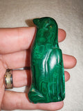 99g Natural Malachite Penguin Carving Hand Carved Green Banded Figurine