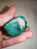 99g Natural Malachite Penguin Carving Hand Carved Green Banded Figurine