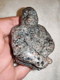 193g Natural Pink Granite Gorilla Carving Hand Carved Gemstone Ape Figurine