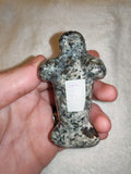 Natural Grey Granite Manatee Carving Hand Carved Gemstone Sea Cow Figurine
