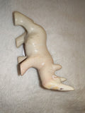 137g Natural Cream Soapstone Rhinoceros Carving Hand Carved Rhino Figurine