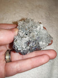 Raw Quartz Crystal Cluster Galena Pyrite Matrix Mineral Specimen Gemstone 74g