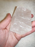Optical Calcite Iceland Spar Rhomb Clear Gemstone Crystal Specimen 275g