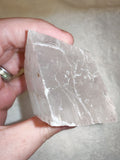 Optical Calcite Iceland Spar Rhomb Clear Gemstone Crystal Specimen 275g