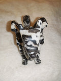 Zebra Marble Dragon Gargoyle Carving Crystal Figurine Statue 248g