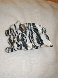 Zebra Marble Dragon Gargoyle Carving Crystal Figurine Statue 248g