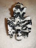 Zebra Marble Dragon Gargoyle Carving Crystal Figurine Statue 248g