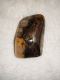 Golden Healer Quartz Pyrite Matrix Polished Freeform Crystal Palm Stone 334g