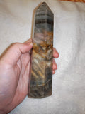Polychrome Jasper Crystal Tower Point Polished Obelisk Desert Jasper 507g