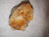 Heat Treated Amethyst Citrine Quartz Cluster Elephant Carving Figurine 149g