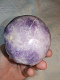 Lepidolite Crystal Skull Carving Purple Mica Quartz Gemstone Figurine 583g