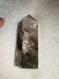Garden Quartz Tower Lodolite Inclusion Crystal Point Rainbow Phantom Stone 233g