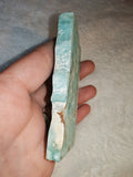 Blue Hemimorphite Slice Natural Turquoise Seafoam Crystal Slab Display 83g