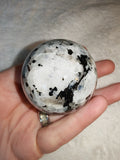 Rainbow Moonstone Sphere Blue Flash Crystal Ball Polished Mineral Display 160g