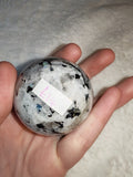 Rainbow Moonstone Sphere Blue Flash Crystal Ball Polished Mineral Display 160g