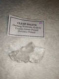 Clear Halite Crystal Cluster Wieliczka Poland Stepped Cubic Salt Mineral